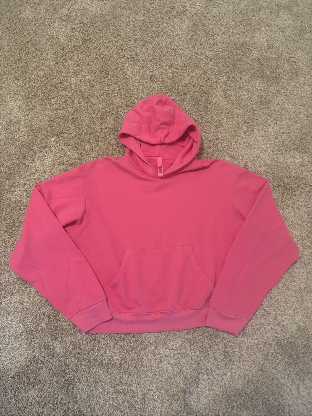 SKIMS Hot Pink Pullover Hoodie